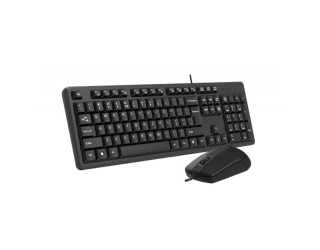 A4tech KK-3330 USB Multimedia Keyboard Mouse Combo Black