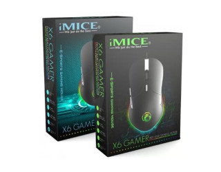 IMICE X6 Wired Backlit Optical Mouse Ergonomic Game Portable
