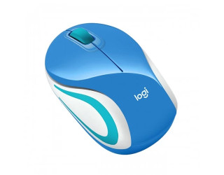 Logitech M187 Ultra Portable Blue Wireless Mouse