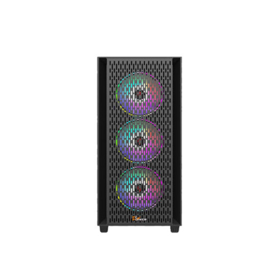 PC POWER FLOW DARK MESH ATX Desktop GAMING CASING 