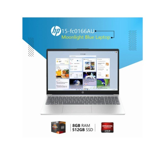 HP 15-fc0166AU Ryzen 5 7520U 15.6 inch FHD Laptop