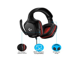 Logitech G331 3.5mm Multi Platform Gaming Headphone Black