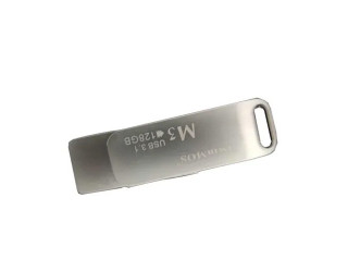 TwinMOS M3 128GB USB 3.1 Gen 1 Metal body Silver Pen Drive