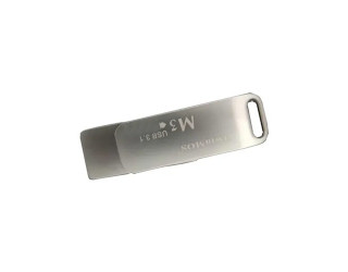 TwinMOS M3 64GB USB 3.1 Gen 1 Metal body Silver Pen Drive