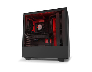 NZXT H510i Compact Mid-Tower Black-Red Casing with Smart Device 2