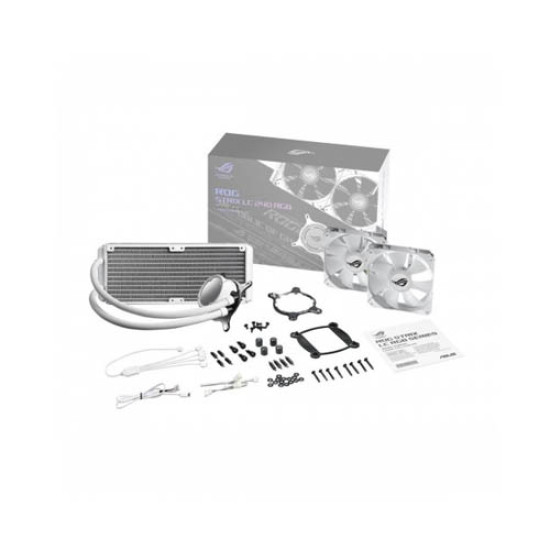 ASUS ROG Strix LC 240 RGB White Edition All-in-One Liquid CPU Cooler