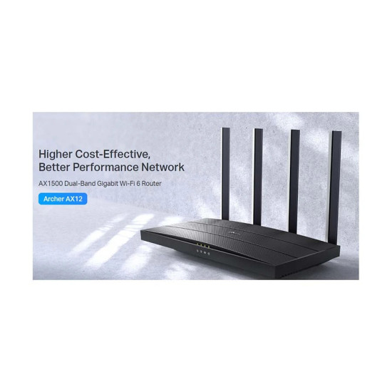 TP-Link Archer AX12 AX1500 Mbps Gigabit Dual-Band Wi-Fi 6 Router
