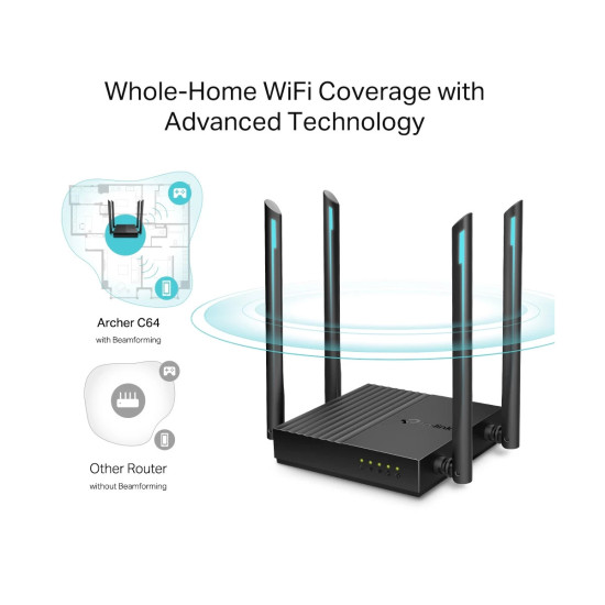 TP-Link Archer C64 AC1200 Dual-Band Gigabit Router