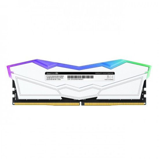 TEAM T-FORCE DELTA RGB 32GB 6000MHz DDR5 1.3V Gaming RAM White